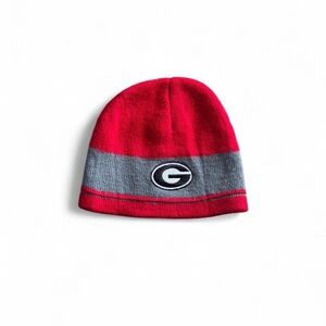 Toddler Red and Gray Georgia Bulldawg Beanie